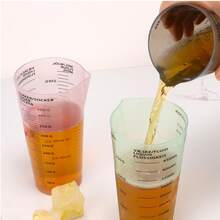 1pc Milk Tea Measuring Cup Tool, Milk Scale Cup With Handle, Plastic Measuring Cup - White - View 10