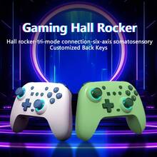 Purple Wireless Gamepad With Hall Effect Triggers For Precise Control - Rechargeable Wireless Game Controller, Ergonomic Design, Turbo Function Keys, Real Gaming Experience - 綠色 - 查看 4