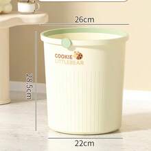 Thick Large Capacity Luxury Style Trash Can Suitable For Living Room Kitchen Bedroom Bathroom Dorm Lidless Waste Bin With Sealing Ring Modern Home Office Waste Management Solution Premium Quality Garbage Container Heavy Duty Trash Receptacle Perfect Gift Storage Organization - Multicolor - View 10