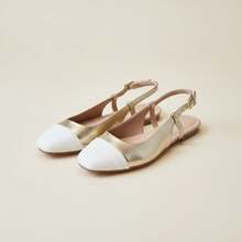 Women's Slingback Gold Comfort Sneakers - 金色 - 查看 2