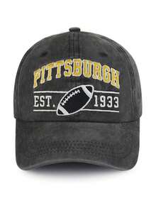 1pc Indianapolis Embroidered Washed Baseball Cap, Adjustable Outdoor Sun Protection Casual Hat Suitable For Travel, Beach, Vacation, Y2K Style For Young Adults - Baseball Cap - View 40