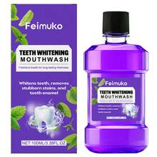 Feimuko 薄荷漱口水，清新口气，去除牙渍和变色，美白清洁牙齿。口腔护理漱口水。 - 彩色 - 查看 1