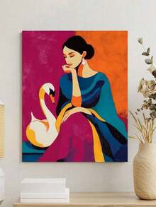 DIY数码油画：点亮创意生活，描绘缤纷世界。DIY数码油画，开启您的艺术之旅。它是创意与乐趣的完美融合，是互动、情侣共度时光和个人放松的绝佳选择。高品质画布，细腻纹理，承载您的艺术梦想。颜料色彩鲜艳、持久耐用、无异味、品质可靠。 - 中紫紅色 - 查看 4