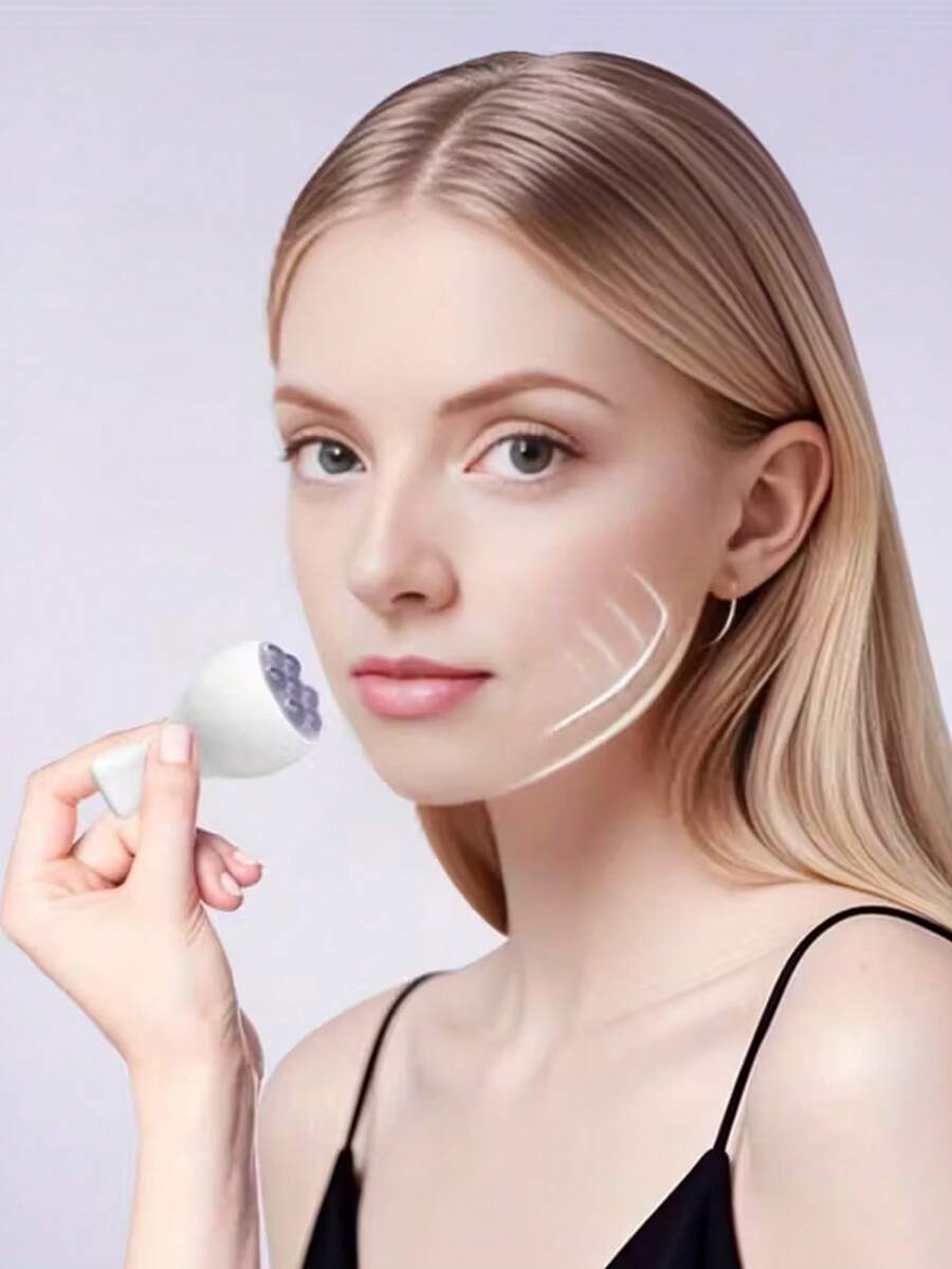 360° Rotating Facial Massage Roller With Synthetic Crystal Balls - Multi-Point Indirect Kneading Tool, Effectively Improves Dull Complexion, Tightens Skin, Minimizes Pores And Promotes Collagen Production. Ergonomic Design, Suitable For Daily Home Skincare. Combines Skincare, Beauty And Durability Functions, Also Applicable For Gua Sha Therapy. - Multicolor - View 1