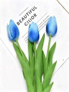 Artificial Tulip Bouquets - Realistic Artificial Tulips With Adjustable Stems, Vibrant Multi-Colored PU Flowers, Perfect For Home And Wedding Decorations, Valentine's Day, Easter, Thanksgiving, St. Patrick's Day Decorations, Floral Arrangements, Holiday Decorations, Lifelike Petals, Realistic Textures, Perfect For Flower Arrangements, Gift Shoppers, And Maintenance-Free Indoor/Outdoor Table Centerpieces. - Multicolor - View 18