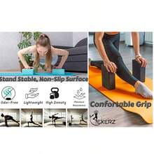 1块EVA泡沫垫，表面柔软防滑，有助于保持稳定、平衡，并加深拉伸——是瑜伽、普拉提和冥想的理想辅助工具（单独出售）。健身房。Glow Mode 女士。运动（22*15*7.5厘米） - 彩色 - 查看 8