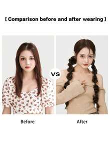 20 Inch Ponytail Wig Female Bubble Braid Natural Dye Twist Braid Tie-Up Dreadlocks Ponytail Lantern Braid - Multicolor - View 6