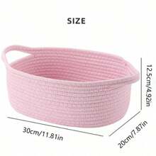 1 Set Of Pink Woven Storage Baskets And Transparent Gift Bags, Made Of High-Quality Woven Materials, Suitable For Storing Small Items And Making Gift Baskets. It Is A Must-Have For Birthdays, Storage Enthusiasts, And Delicate Girls. Suitable For Occasions Such As Birthdays, Christmas, Holiday Gift Giving