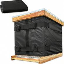 适用于8框和10框蜂箱的冬季蜂箱保温罩，可调节蜂箱保温罩，养蜂用品，600D牛津布隔热罩，轻便、高品质、可重复使用，两种尺寸可选：75.6英寸 x 23.7英寸和75.6英寸 x 15.8英寸