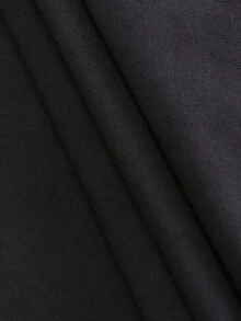 GEEDUP Headie One T Shirt Casual Short Sleeve 100% Cotton Stretch Fabric 200g Round Neck Tee Shirt All Season Wear Machine Washable - 黑色 - 查看 5