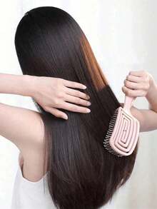 Curl Rescue - Sisir Pijat Rambut Panjang Wanita Ini Memiliki Desain Berongga, Aksesori Rambut - MultiWarna - View 4
