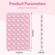 1 件、40 件经典硅胶吸盘双面手持自拍杆和支架、多功能粘性手机支架、可重复使用的粘性垫，用于手机支架或握把、用于自拍、视频等 - 易粘贴、易清洁、适用于 和 Android - 非常适合淋浴、视频录制和摄影，兼容 、Android 手机，生日、家人、朋友的礼物手机配件 - 彩色 - 查看 17