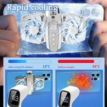 Enfriador de Teléfonoóvil Con Ventilador Semiconductor, Regulación de Temperatura y Funcionamiento Silencioso - Portátil Para Teléfonos de 6,6 a 9 de Ancho - 1 - Ver 6