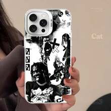Funda de teléfono de dibujos animados  O-Ahen Wrap para 17 16 15 14 13 12 11 Pro Max Plus, cubierta trasera mate a prueba de golpes - z10 - Ver 4