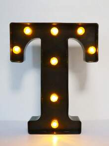 1pc 21.8cm/8.58in Holiday Party Lighting Decor, Christmas Decoration Light, Outdoor LED Light, Digit 0-9, Letter A-Z, Christmas Decoration Digit Light, Holiday Accessories, Wedding Birthday Party Supplies, Room Scene Decor - Black - View 37