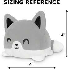 Reversible Plushie - Orange - Cute Sensory Fidget Stuffed Animals That Show Your MoodToy Party Gifts - 紮染 - 查看 8
