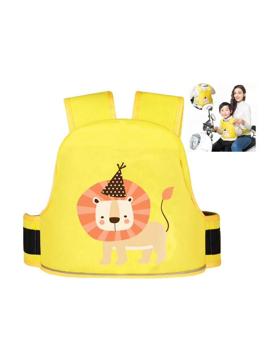 Cinturon De Para Niño Moto Con Tiras Reflectantes - Amarillo - Ver 1