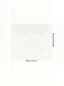 10pcs Classic Wholesale A4 File Folder Bag Clear Pp File Document File Bag Waterproof Transparent Folder Envelope,Back To School,School Supplies, Teacher Classroom Supplies, Plastic Folder, Supplies - Multicolor - View 10