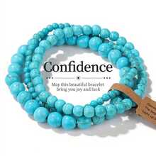 1pc 4mm, 6mm, 8mm Natural Stone Beaded Bracelet, Can Be Stacked, Includes Tiger Eye, Turquoise, Agate, Helps Boost Courage And Wisdom, Fashionable Jewelry For Women, Suitable For Daily Wear And Festivals - Multicolor - View 14