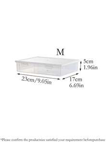 1个透明面包盒，带翻盖，防尘食品储存容器，适用于厨房、冰箱、面包房、零食店，大容量多尺寸食品收纳盒，家用、餐厅适用