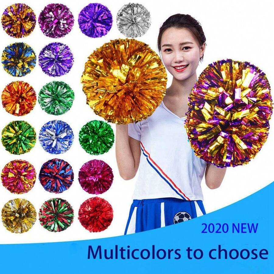 28cm Game Pom Poms Cheap Practical Cheerleading Cheering Ball Sports Match Vocal Dance Party Concert Decorator Come On Props Club Supplies - Multicolor - View 1
