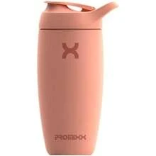 Promixx Pursuit - Botella de agua aislada de acero inoxidable y taza de licuadora, 18 onzas, color verde pasto marino(Coral) - Multicolor - Ver 1