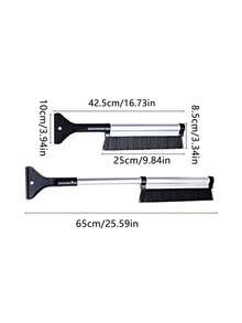 1 Stück Multifunktions-Schneefräse, Auto-Eiskratzer, Schneebesen mit langem Griff, Winter-Auto-Enteisungsschaufel, 2-in-1 Schneebesen und Eiskratzer