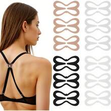 1/6/12pcs Invisible Bra Strap Clips, Adjustable Non-Slip Shoulder Strap Fasteners, Bra Accessories - Multicolor - View 1