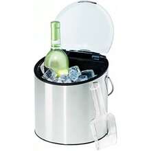 Oggi 7440 Stainless Steel Ice and Wine Bucket with Flip Top Lid and Ice Scoop, Holds 2 Bottles(3,78L Acero Inoxidable) - Multicolor - Ver 5