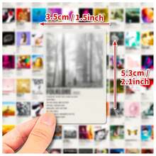 100Pcs Album Cover Stickers For Adults - Music, Rapper And Band Sticker Pack, Water Bottle Laptop Stickers For Teens,LightGray - LightGray - View 6