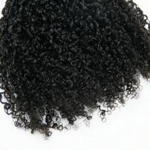 EAYON HAIR Tight Curly Crochet Human Hair Extension Pre-Seperated Human Crochet Hair Natural Color 14-22 Inch 50 Strands - Natural Black - View 5