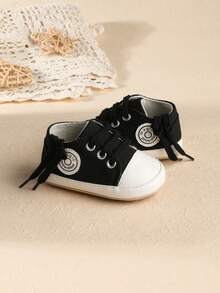 Spring/Autumn New Infant Shoes, Soft Sole Anti-Slip Anti-Kick 6-9 Months 0-1 Year Old Boys/Girls Toddler Walking Shoes - Black - View 7