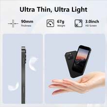 SOYES Smartphone con Android 9, teléfono móvil, smartphone, 2 GB RAM + 16 GB ROM, doble ranura para tarjetas SIM, batería de 900 mAh, puerto USB-C, pantalla táctil HD de 3 pulgadas, cámaras de 5 MP + 2 MP, procesador de cuatro núcleos, red 3G.  Descarga de aplicaciones disponible.  Ideal para adolescentes, niñas y niños.  Colores: negro/rosa/azul.  Regalo de Navidad/cumpleaños.Mini Phone. - Rosa - Ver 6