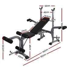 Everfit Weight Bench 8 In 1 Bench Press Adjustable Home Gym Station 200kg - Màu xám đen - Xem 2