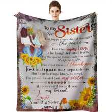 Cozy Vintage-Style Sunflower Flannel Throw Blanket - Perfect Gift For Sisters And Best Friends, Soft All-Season Sofa Blanket, Cozy Flannel Blanket - - 彩色 - 查看 6