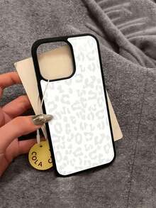 White Leopard Print Design Elemt-Design Phone Case, Suitable For Models 16, 15, 14 Pro Max, 13, 12, 11, XR, XS Plus Phone Cases, Made Of TPU Silicone Material, Providing Shock And Drop Protection, With Drop Protection Function, And Has A Very Good Hand Feel.It Is The Most Suitable Gift For Family, Frids, And Loved Ones..Holiday Phone Accessories.Pink Christmas 17 Pro Max Case Family Cover 17 Pro Max An Excellent Gift For Friends Girlfriend Or Boyfriend Fundas Cheap Gifts For Women Y2k Phone Case Anime Mobile Phone Case Phone Cases Cute Phone Cases Bear Phone Case New Year Mobile Phone Case - 黑色 CZ333 - 查看 6