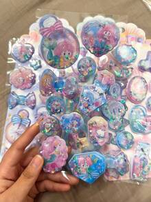 3D闪亮全息贴纸，适用于手机壳 - 提升手机外观，送给朋友的理想惊喜礼物。手机配件、手机壳贴纸、手机贴花、手机装饰、创意礼物、趣味设计、闪光贴纸 - 彩色 - 查看 5