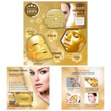 Collagen Gold Gel Face 24k - Lujosa Mascarilla de Gel Antienvejecimiento - Mascarilla de Tela - Hidratante y Rejuvenecedora - Reduce Lneas Finas, Ojeras y Ojos Hinchados - inicial - Ver 1