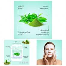 - Mascarilla de Tela Coreana 1 Piezas Hecho en Corea Ecolgicas y Naturales - Innovadora Tecnologa de Corea con Burbujas de Oxgeno - Tiene Verde - Ver 1