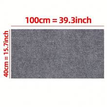 1片自粘式猫抓垫 - 耐用涤纶沙发保护垫，双层材质，含剑麻和柔软布料，易于粘贴，有效保护家具免受猫抓。