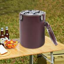 ZhdnBhnos Insulated Soup Container  Gallon Commercial Food Warmer For Hot&Cold Food, Hot Box For Catering, Food Cooler Soup Carrier For Restaurant, Canteen H Insulation Time (Red) - 變體7 - 查看 2