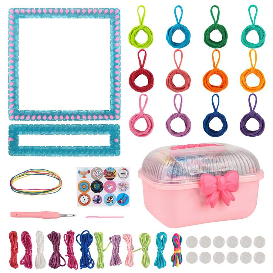 Fun DIY Potholder Loom Kit: Easy Weaving For Young Crafters! - Multicolor - View 1