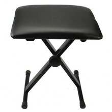 Piano Bench Adjustable Piano Keyboard Chair Padded Seat Rubber Feet Steel Stool - 1 - 查看 2