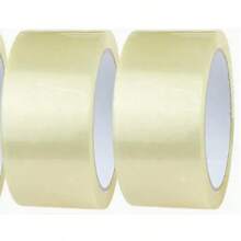 6 卷/每卷 66 码重型透明包装胶带，适用于盒子、包装、学生 DIY 工艺品、切割和粘贴 - 家居、办公用品、搬家、节日礼物包装胶带 | 透明塑料胶带 | 耐用粘合剂（胶带开口处随机红色或蓝色箭头，随机带或不带文字衬垫）