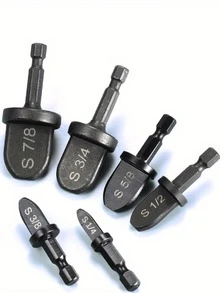 6pcs Copper Tube Expander, Flaring Tool, Swaging Tool, Electric Swaging Head, Air Conditioning Repair Tool Set - 6PC Expander - View 2