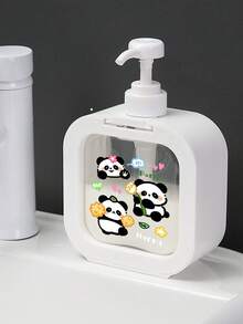 1 件多用途挤压式分配瓶，可爱卡通印花设计，适用于旅行洗衣液/手洗（双面印花） - 彩色 - 查看 7