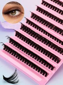 50D 200pcs 8-16mm High Volume Fluffy Natural Curl Self-Lash Eyelash Extensions - Black - View 9