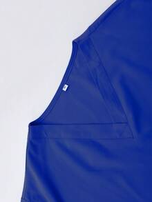 Men's Short Sleeve Nurse/Doctor/Veterinarian Uniform Set - Blue - View 6
