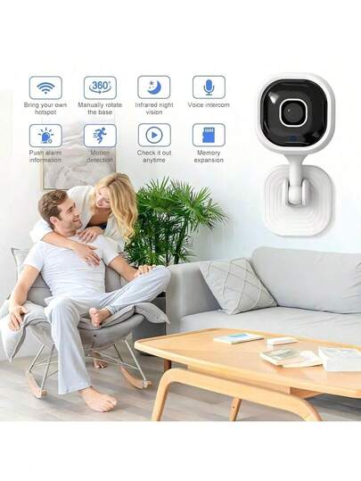 Easypie Selection GoodChoice 1pc 2mp Indoor Wifi Security Camera Slimme Monitor, Night Vision, Human Detection, Ip Camera, Two Way Talk, Video Monitoring view 9