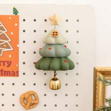 1pc Creative Cute 3D Tree House Fridge Magnet, Cartoon Magnetic Sticker With Bell, Suitable For Office Whiteboard, Dishwasher, Pegboard, Kitchen, Home Decor, Fun Gift, Birthday Gift, New Year Decoration, Valentine's Day Gift